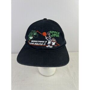 Vintage 1996 Spacejam Looney Tunes Snapback‎ Bigs Bunny Taz Monstars Tune Squad